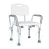 silla de ducha con respaldo y apoyabrazos - boticamed