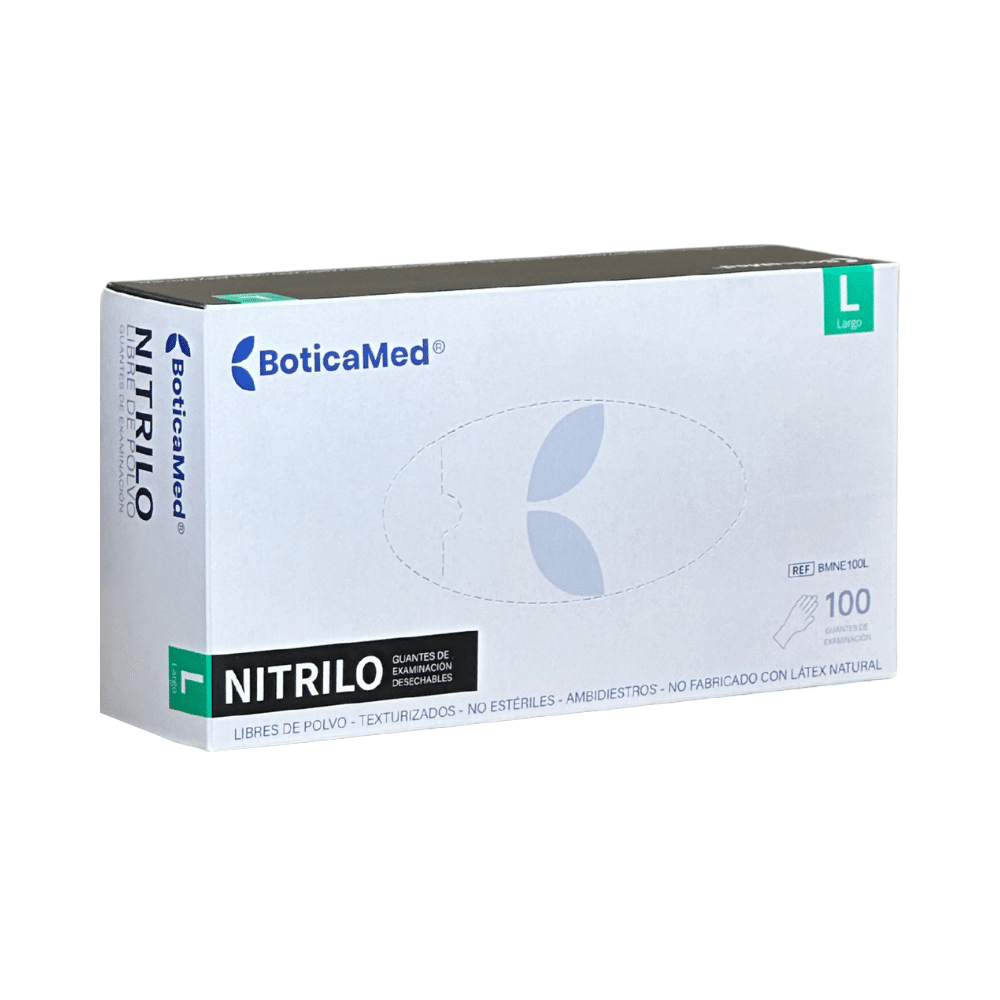GUANTES DE NITRILO NEGRO L