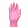 guantes de nitrilo rosado