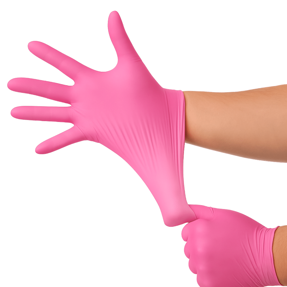 guantes de nitrilo rosado flexible - boticamed guantes de nitrilo rosado flexible - boticamed